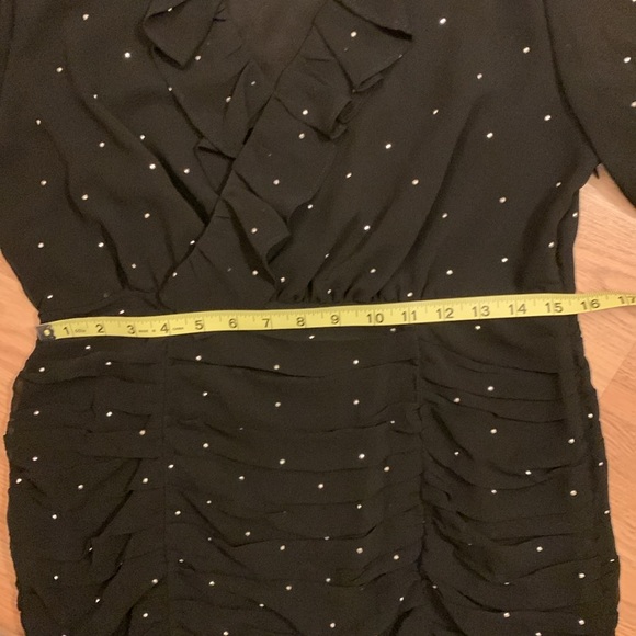 a loves a NWT Embellished Black Long Sleeve Mini Dress - Picture 11 of 16